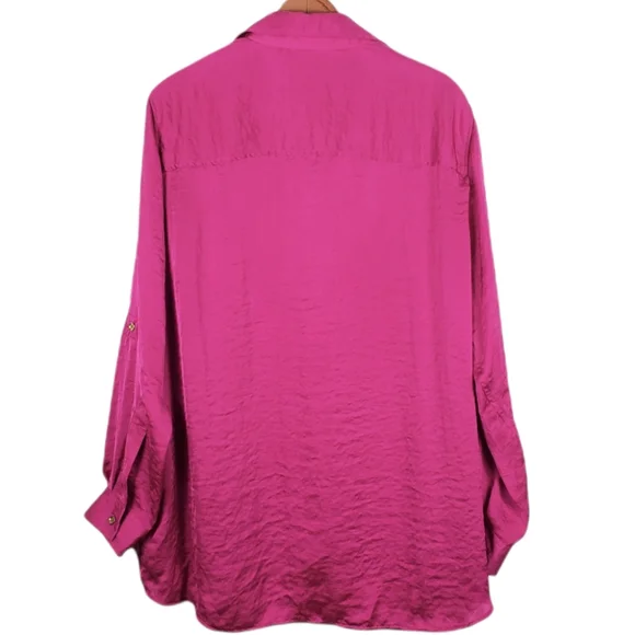 Magaschoni Women's Pink Silk Blouse - Picture 2 of 6